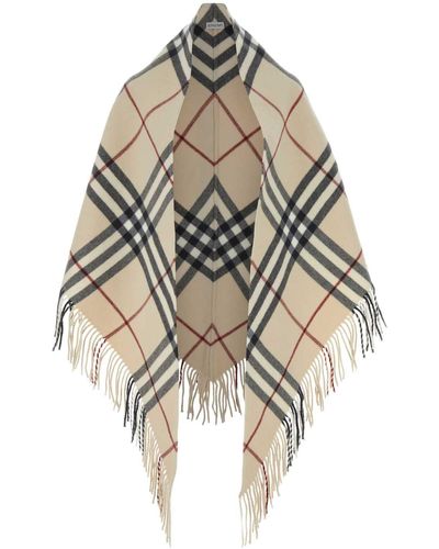 Burberry Embroidered Wool Cape - Multicolour