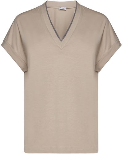 Brunello Cucinelli T-shirts And Polos - Gray