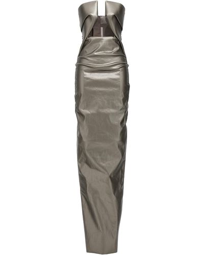 Rick Owens 'Prown Gown' Long Dress - Metallic