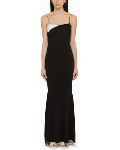 Jacquemus Aro Black Viscose Long Dress