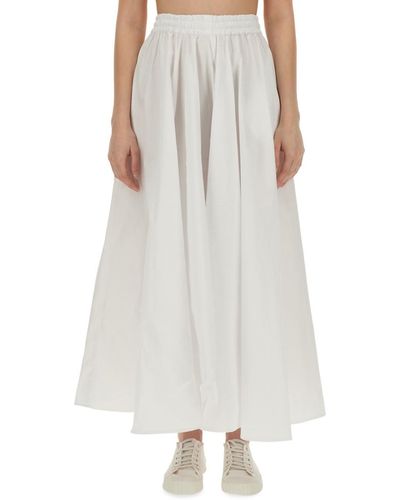 Aspesi Long Full Skirt - White