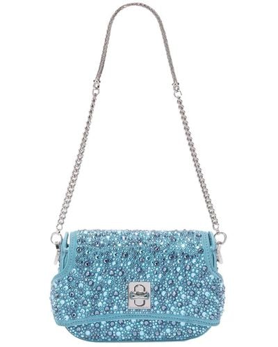 Ermanno Scervino Light Audrey Bag With Crystals - Blue