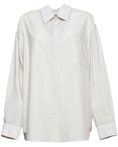 Lemaire Long-Sleeved Buttoned Shirt - White
