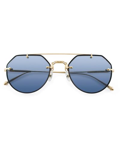 Matsuda M3121 - Black / Brushed Gold Sunglasses