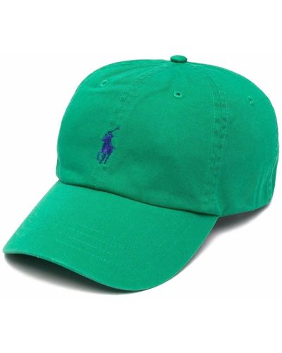 Polo Ralph Lauren Dark Green Baseball Hat With Contrasting Pony