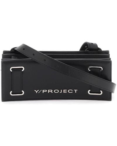 Y. Project 'Mini Accordion' Crossbody Bag - Black