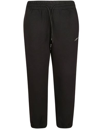 MSGM Logo Lace-Up Track Trousers - Black
