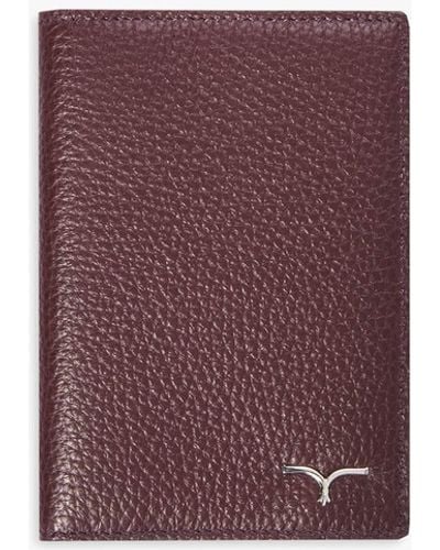 Larusmiani Passport Cover Fiumicino Wallet - Purple