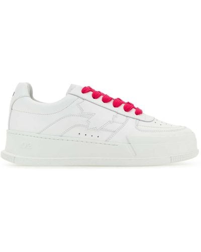 DSquared² Leather Canadian Trainers - Pink