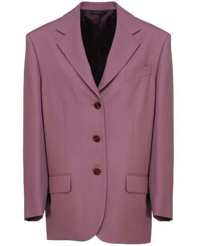 Acne Studios Elegant Single-breasted Jacket - Purple