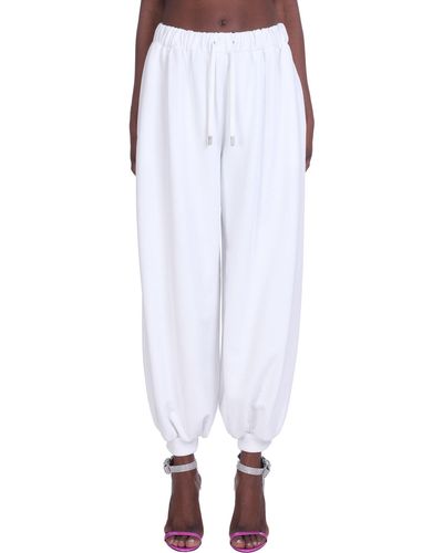 Alexandre Vauthier Trousers In Cotton - White