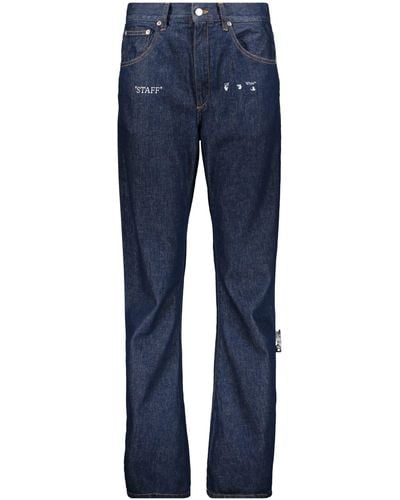 Off-White c/o Virgil Abloh 5-Pocket Slim Fit Jeans - Blue