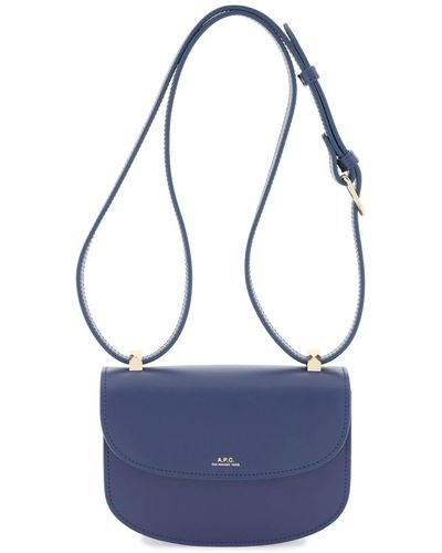 A.P.C. Mini 'geneve' Crossbody Bag - Blue