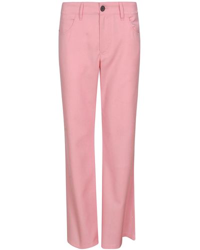 Marni Buttoned Flared Trousers - Pink