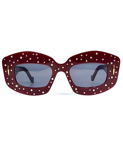 Loewe Cat Eye Frame Sunglasses - Red