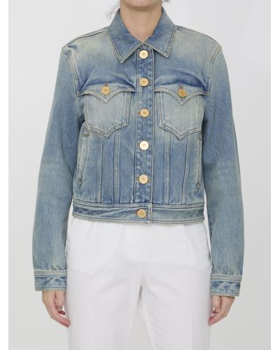 Balmain Jean and denim jackets for Women | Online Sale up to 58% off | Lyst