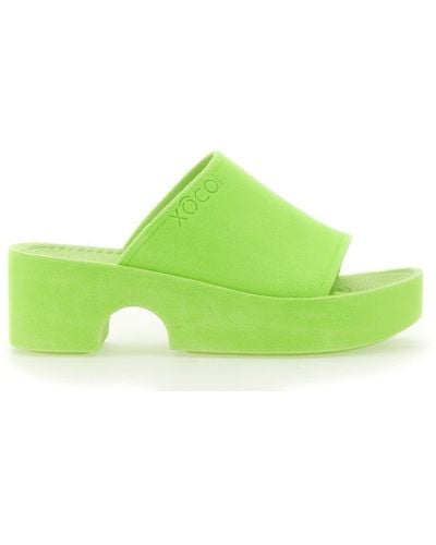 XOCOI Rubber Mule Sandal - Green