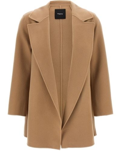 Theory Clairene Coat - Brown