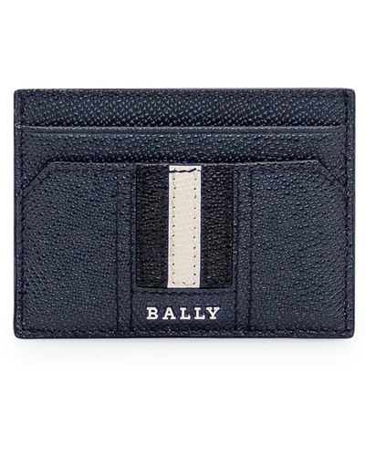 Bally Leather Card Holder - Blue
