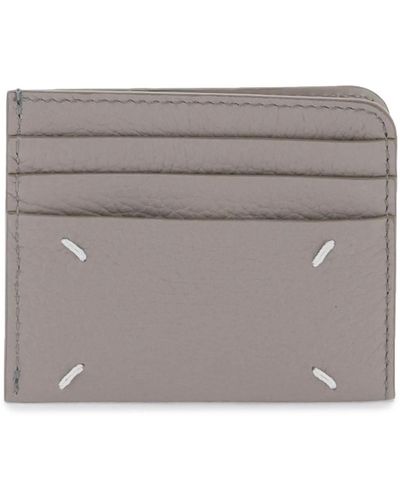 Maison Margiela Leather Cardholder - Grey