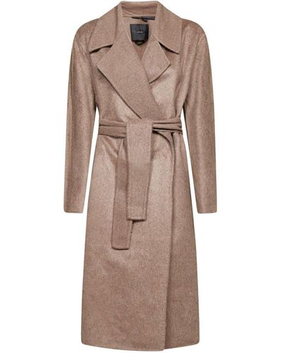 Max Mara Atelier Atelier Pacos Belted Coat - Natural