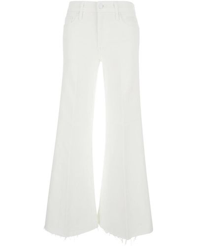 Mother Flared Jeans - White