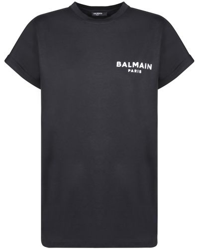 Balmain Paris Logo T-Shirt - Black