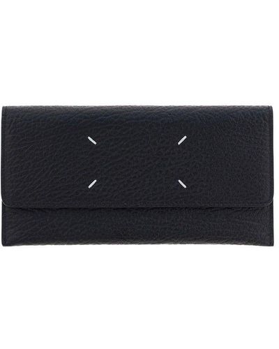 Maison Margiela Four Stitch Foldover Wallet - Black