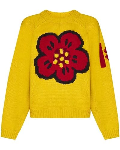 KENZO Cotton Pullover - Yellow