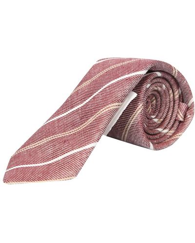 Brunello Cucinelli Linen Tie - Multicolour