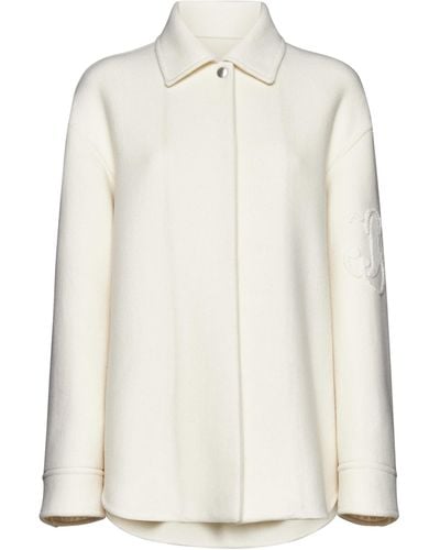 Jil Sander Cream Wool Shirt - White