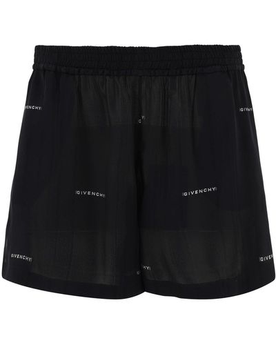 Givenchy Jacquard Shorts - Black