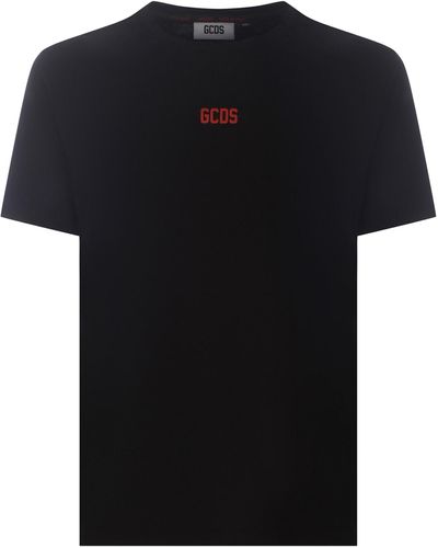 Gcds T-shirt Made Of Cotton - Black