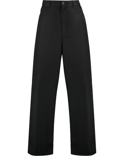 Balenciaga Cotton Trousers - Black