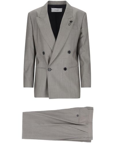 Lardini Double-Breasted Suit - Gray