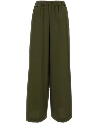 FEDERICA TOSI Elastic High-Waisted Trousers - Green