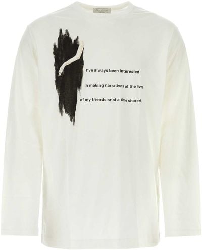 Yohji Yamamoto Cotton T-Shirt - White