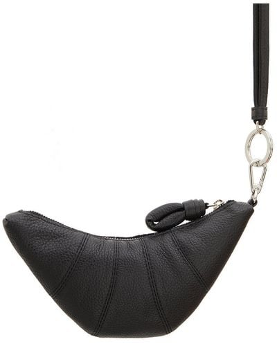 Lemaire Croissant Zipped Mini Wallet - Black