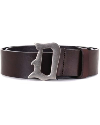 Dondup Leather Belt - White