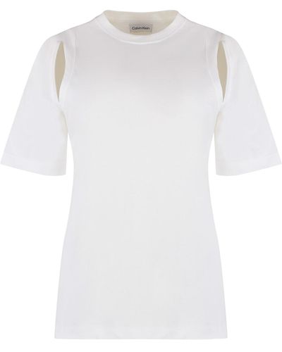 Calvin Klein Cotton Crew-Neck T-Shirt - White