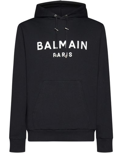 Balmain Paris Logo Hoodie - Black