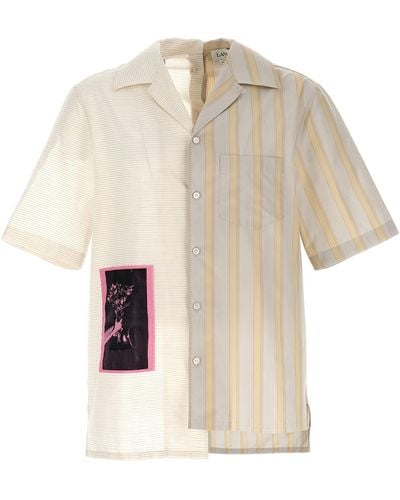 Lanvin Artwork Asymetric Shirt, Blouse - Natural