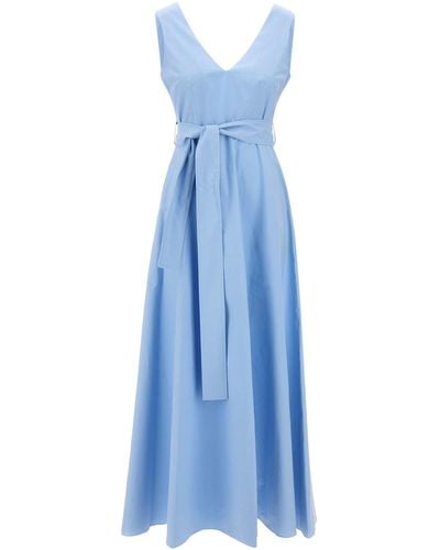 P.A.R.O.S.H. Canyox24 Cotton Dress - Blue
