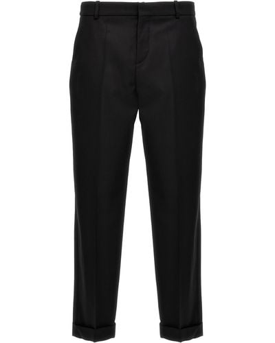 Balmain Wool Tailored Pants Pants - Black