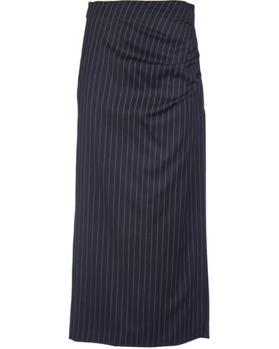 MSGM Pinstripe Skirt - Blue