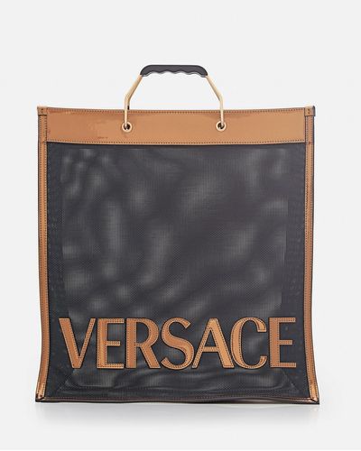 Versace Tote Bags Laminate - Gray
