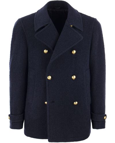 Tagliatore Double-Breasted Coat - Blue