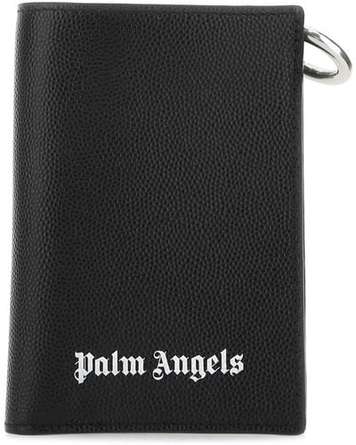 Palm Angels Leather Wallet - Black