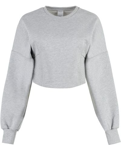 Pinko Cotton Crew-neck Sweatshirt - Gray