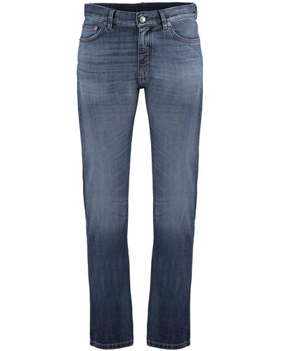 Zegna City Straight Leg Jeans - Blue